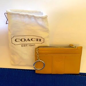 Coach mini key chain wallet